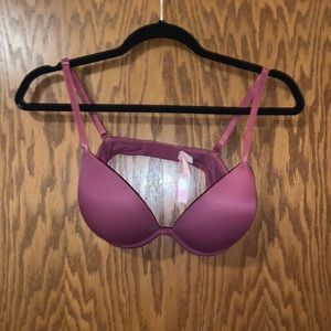 pink push-up bra